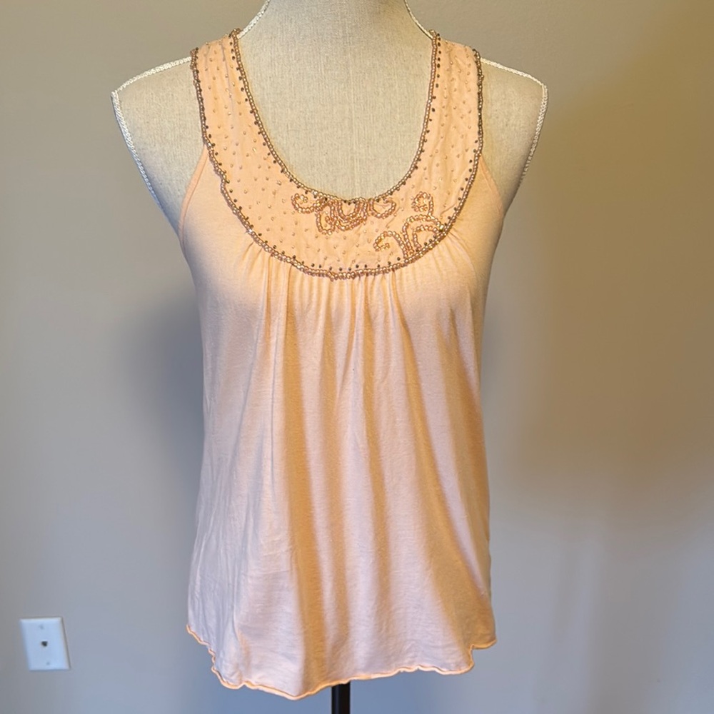 Old Navy Pink Relaxed Embellished Tank Top
